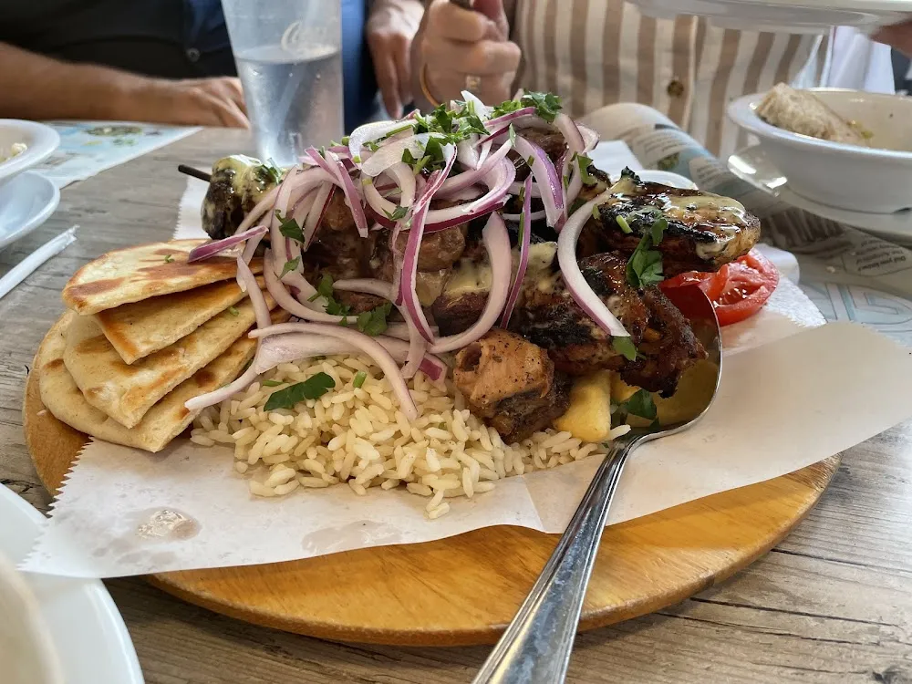 Chicken Souvlaki Platter